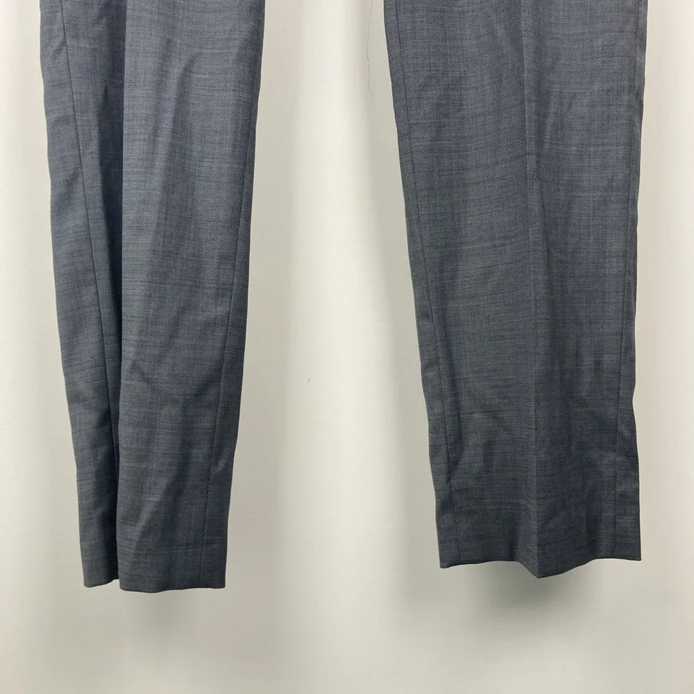Calvin Klein Mens Slim fit Dress Pants 36 / 32 Dark‎ Grey Solid Stretch